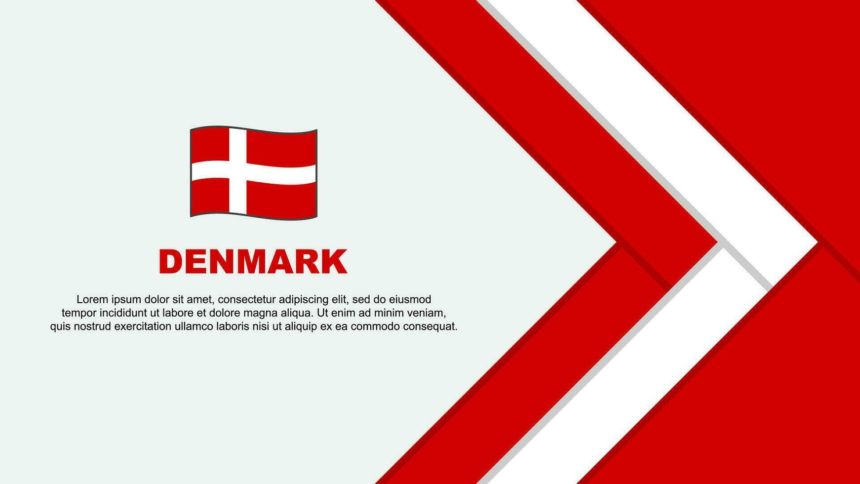 Denmark Flag Abstract Background Design Template. Denmark Independence Day Banner Cartoon Vector Illustration. Denmark Cartoon