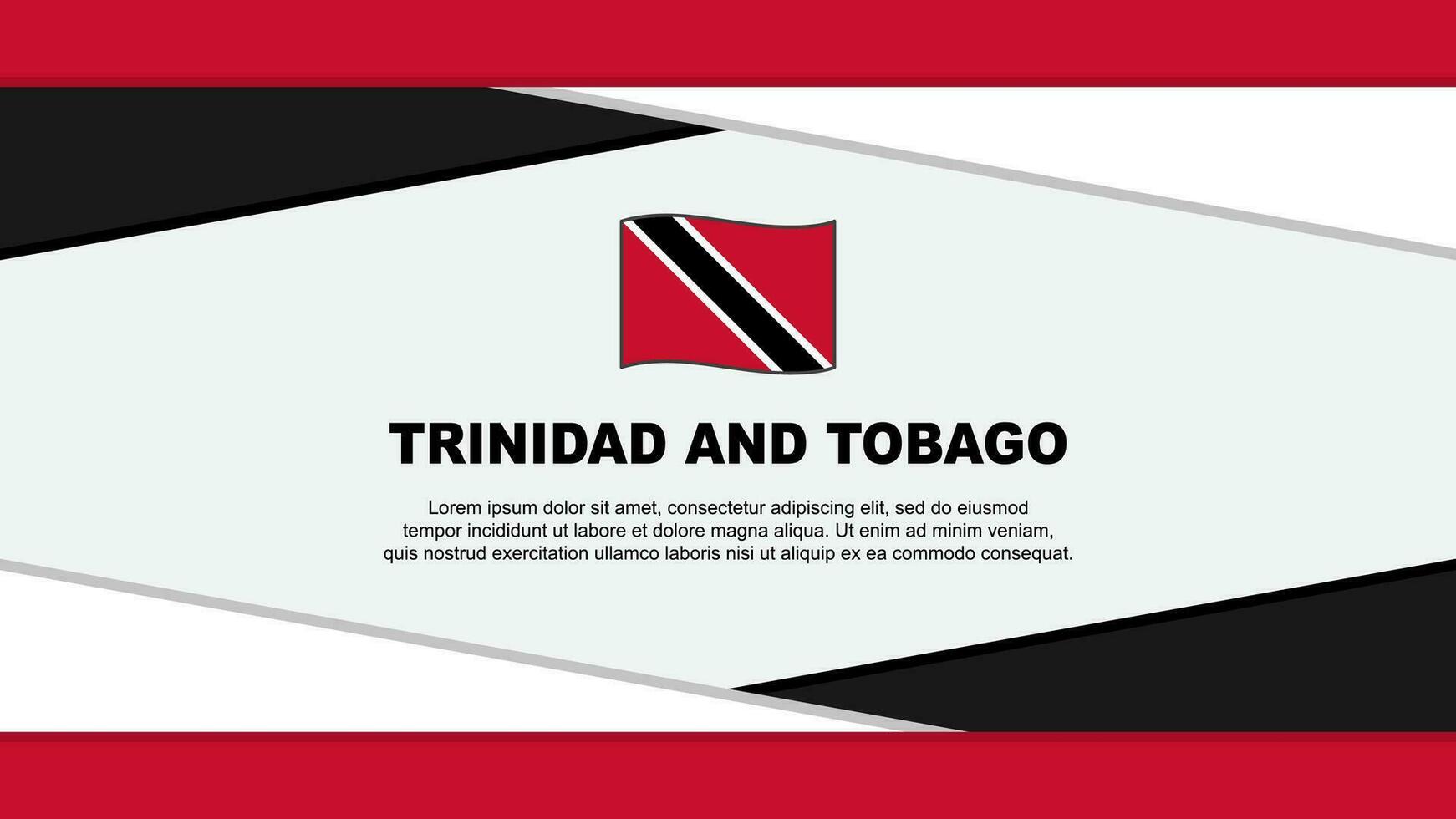 trinidad y tobago bandera resumen antecedentes diseño modelo. trinidad y tobago independencia día bandera dibujos animados vector ilustración. trinidad y tobago vector