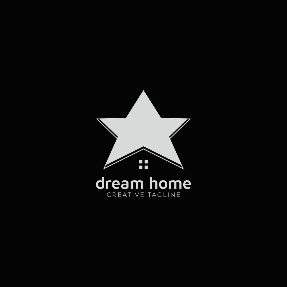 sueño hogar logo y vectores