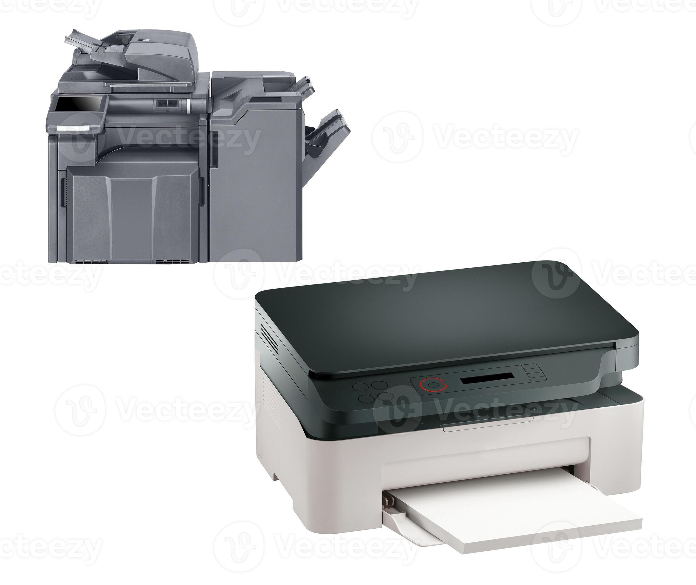 Impresora, Escáner, Copiadora Aislado En Fondo Blanco Fotos
