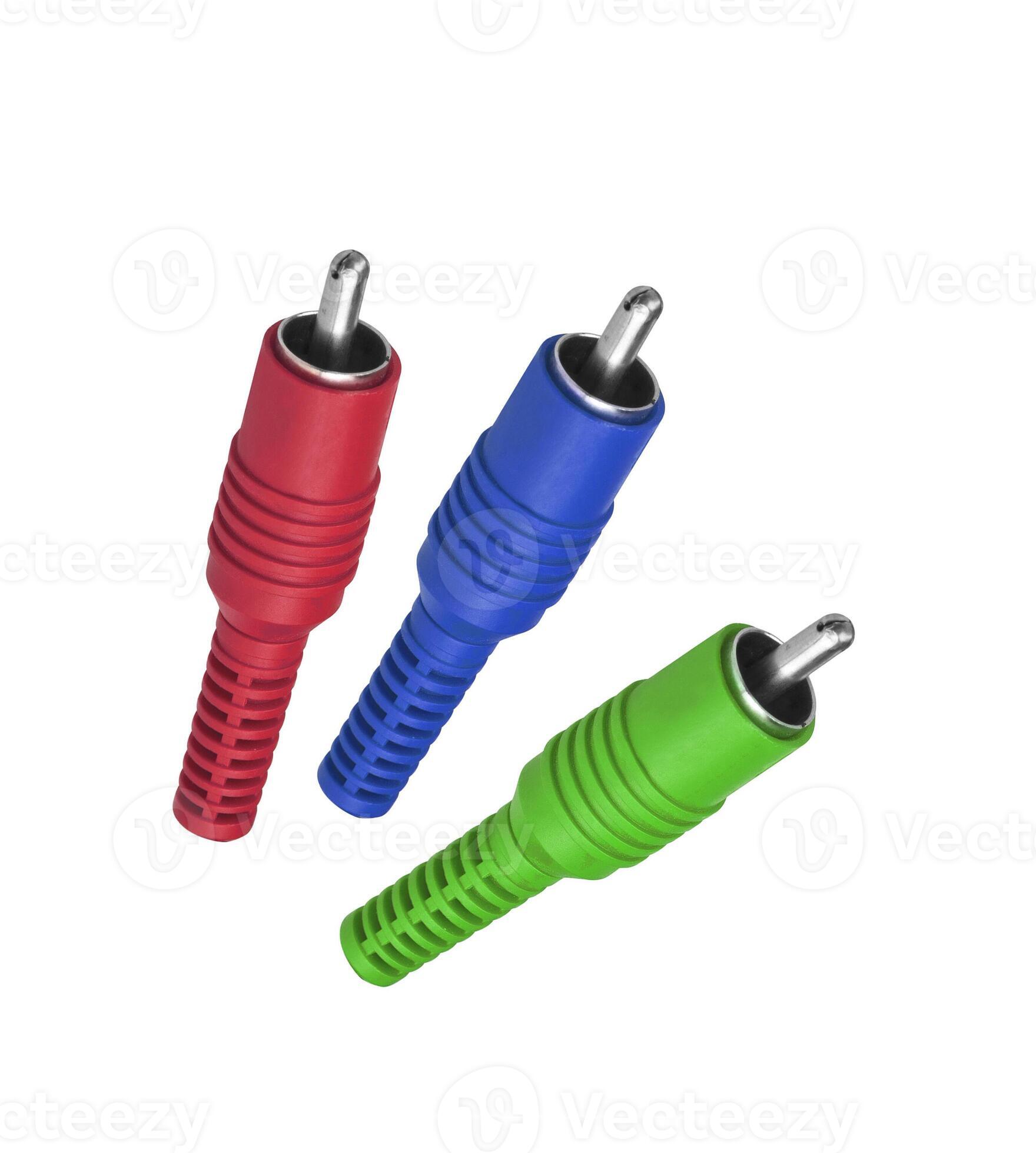 Audio jacks connector on a white background 30311436 Stock Photo at