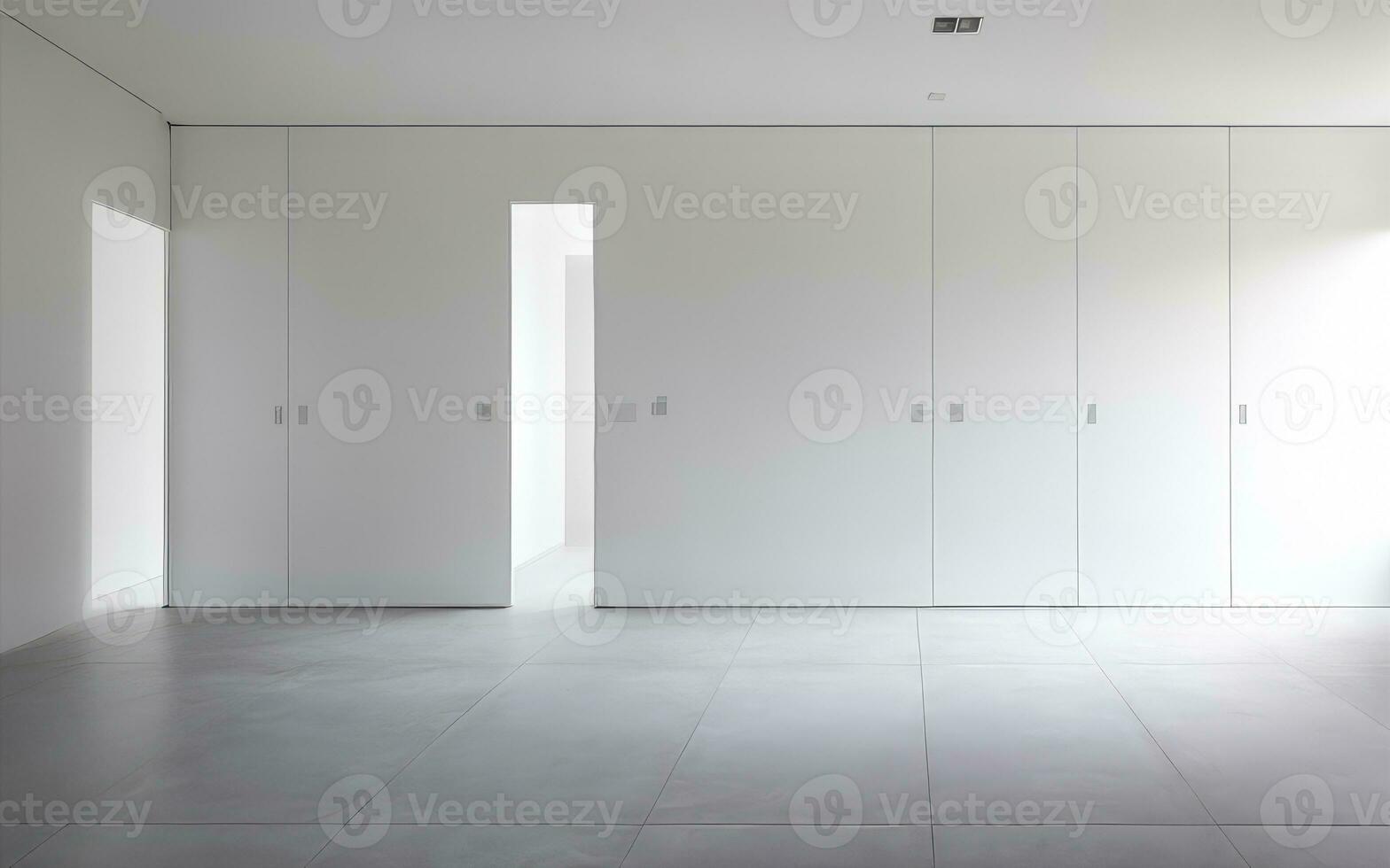 Indoor Interior Minimalism White Space Concept Background created with ai generative photo