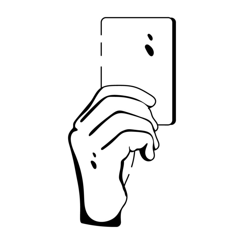 Trendy Referee Card vector