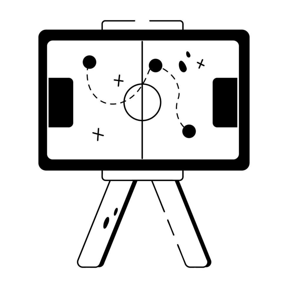 Trendy Game Tactics vector