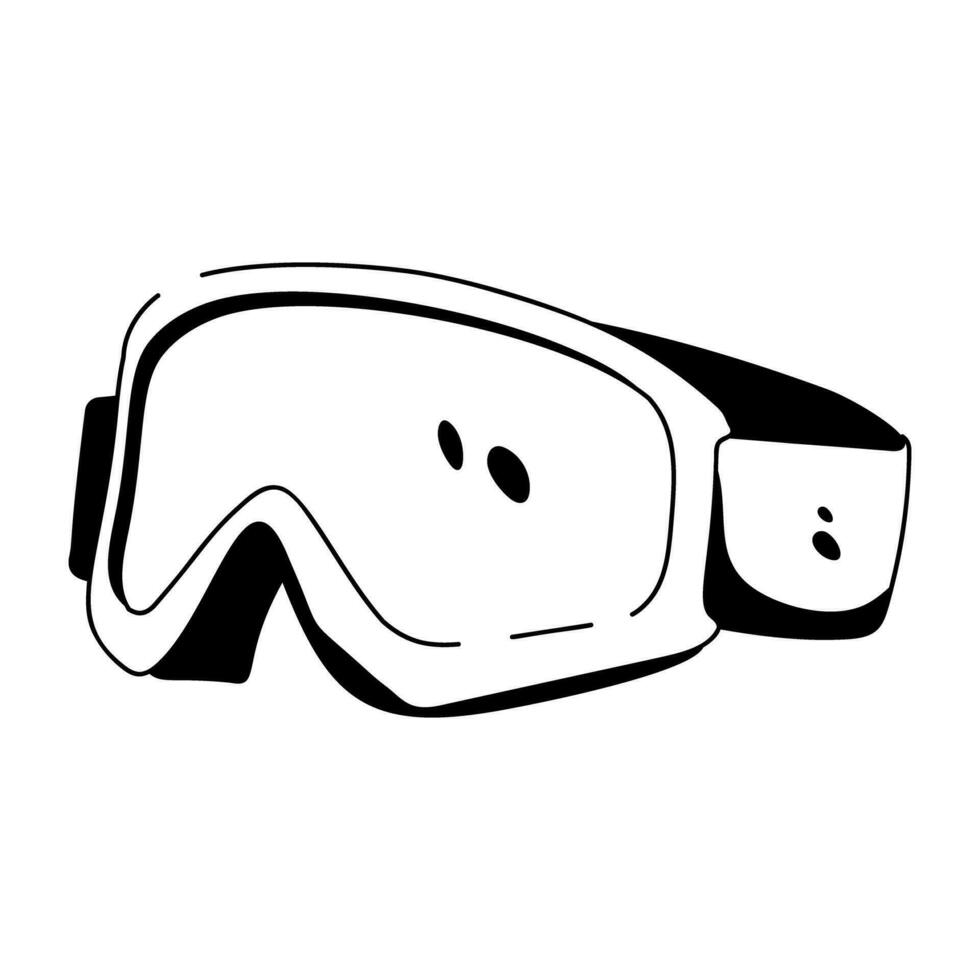 Trendy Ski Goggles vector