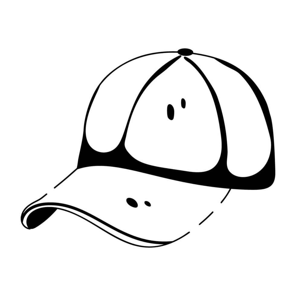 Trendy Baseball Cap vector
