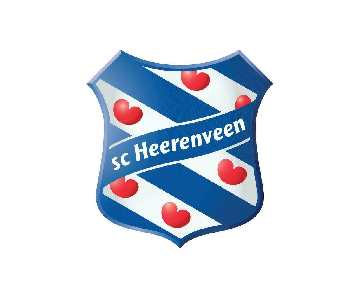 Heerenveen Club Logo Symbol Netherlands Eredivisie League Football Abstract Design Vector Illustration