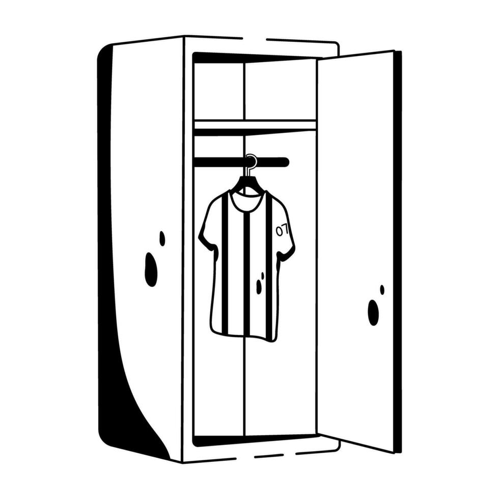 Trendy Player Locker vector