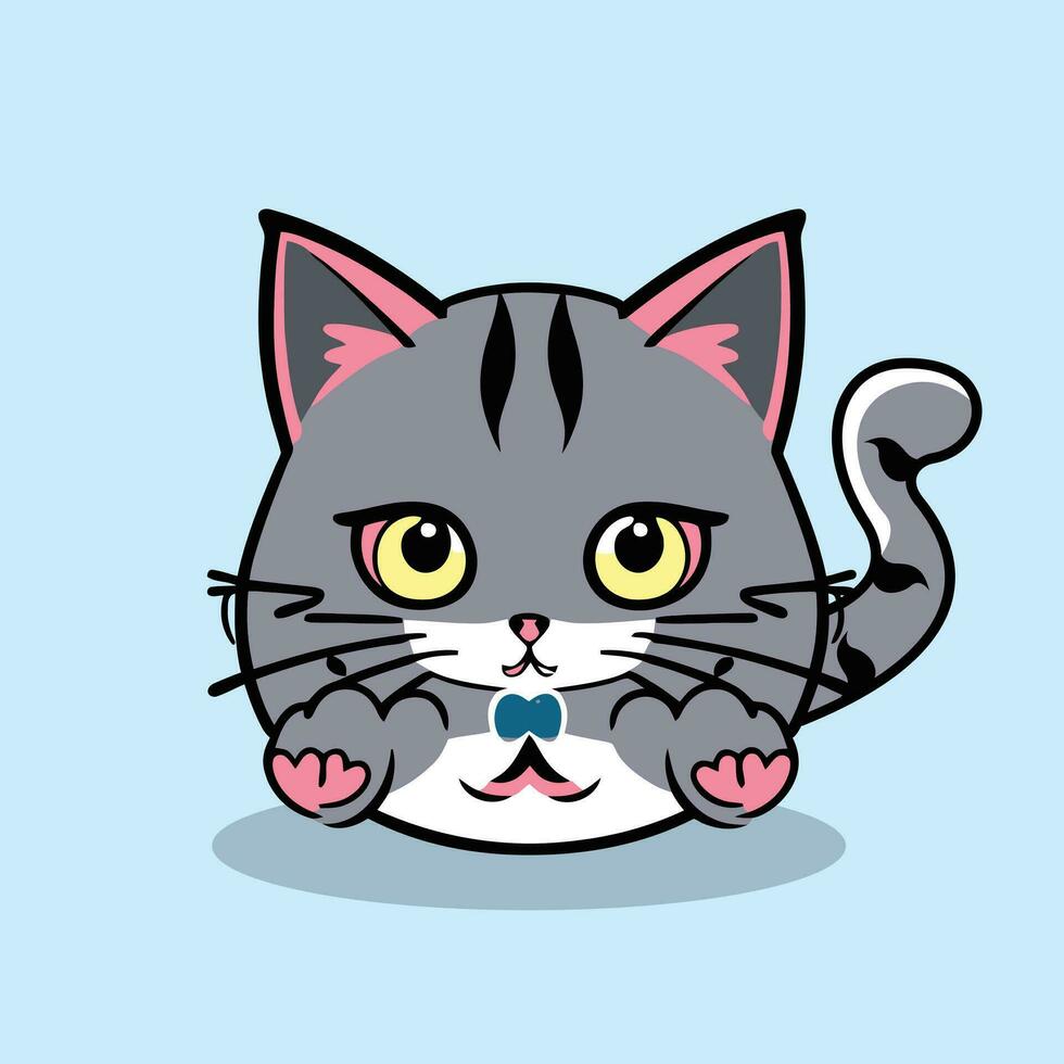 gato resumen diseño y vistoso vector dibujo para impresión, camiseta diseño y regalo tarjeta.