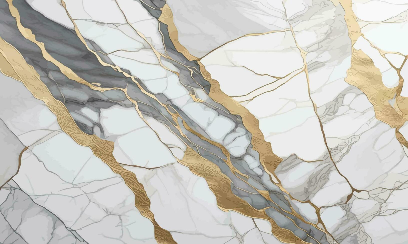 Carrara Gold Marble Texture Abstract Background Vector Watercolor