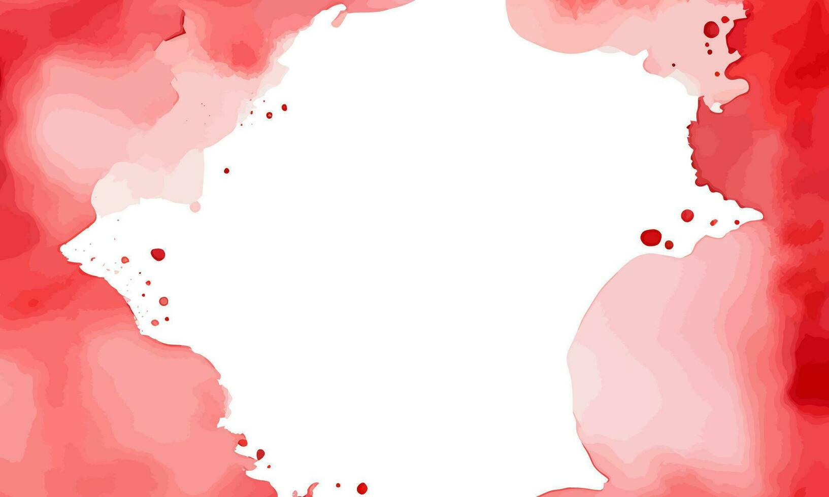 Vector watercolor red abstract background