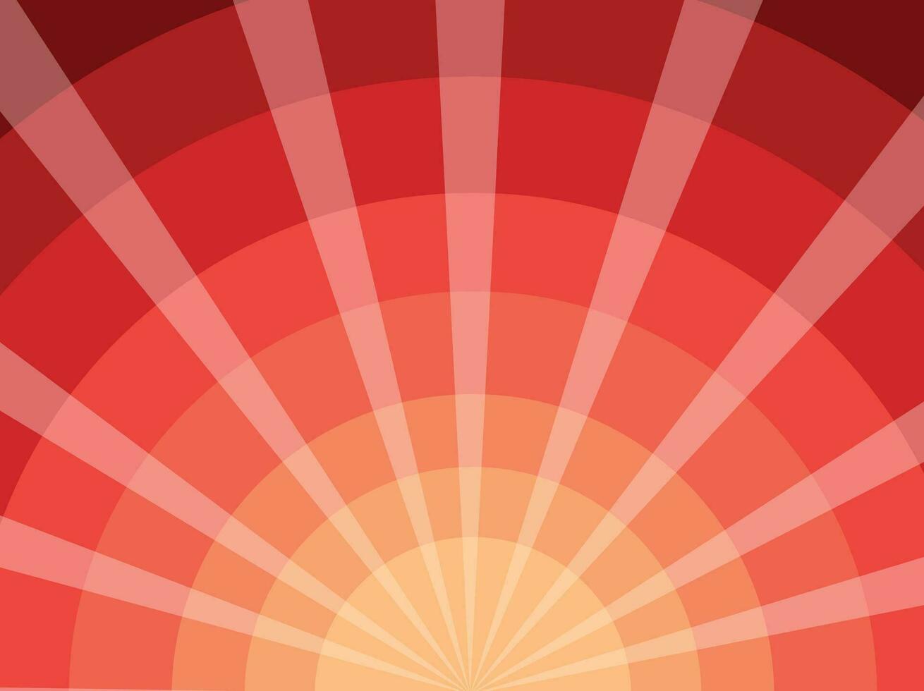 Orange Red Gradient Sunburst Background Vector