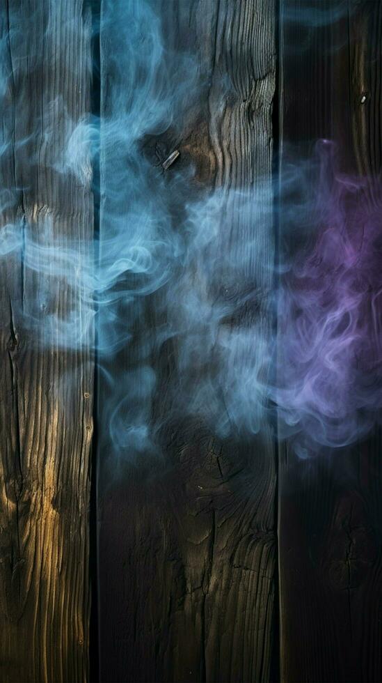 Old wood wall background Vertical Mobile Wallpaper AI Generated photo