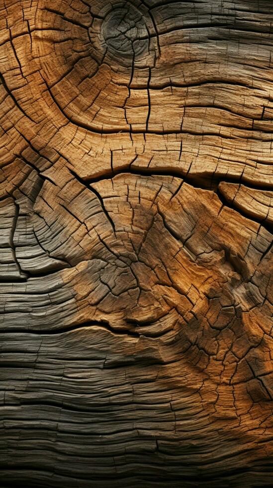 Captivating natural background created with textured bark wood file Vertical Mobile Wallpaper AI Generated photo