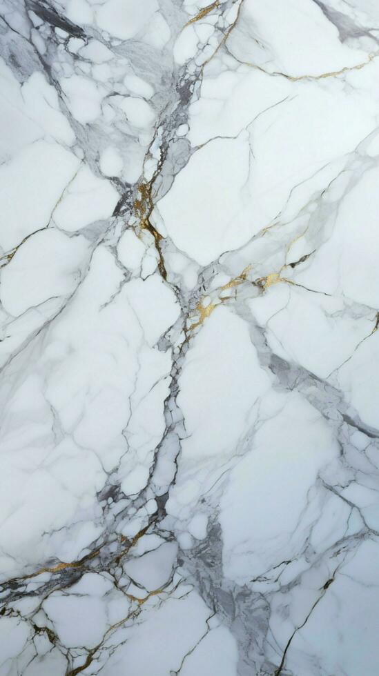 Captivating white marble background showcasing intricate natural patterns Vertical Mobile Wallpaper AI Generated photo
