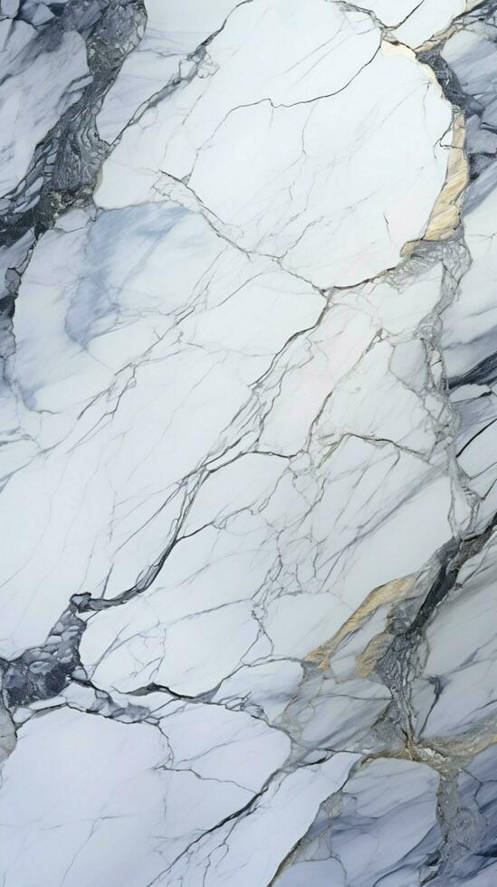 Classic white marble texture featuring beautiful natural patterning Vertical Mobile Wallpaper AI Generated photo