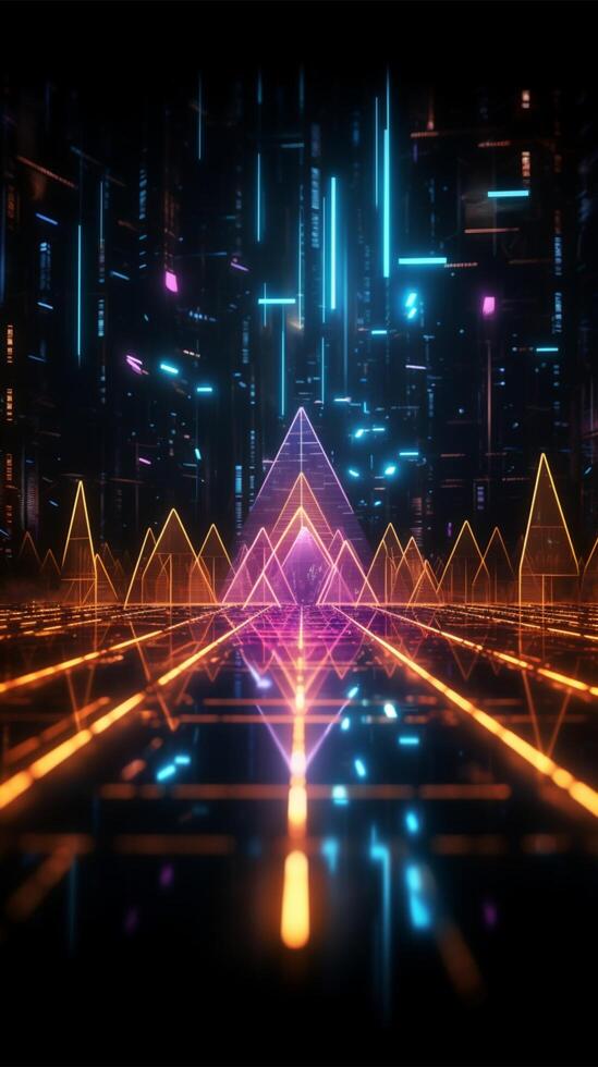 Dynamic backdrop featuring a digital transformation arrow chart and futuristic technology 