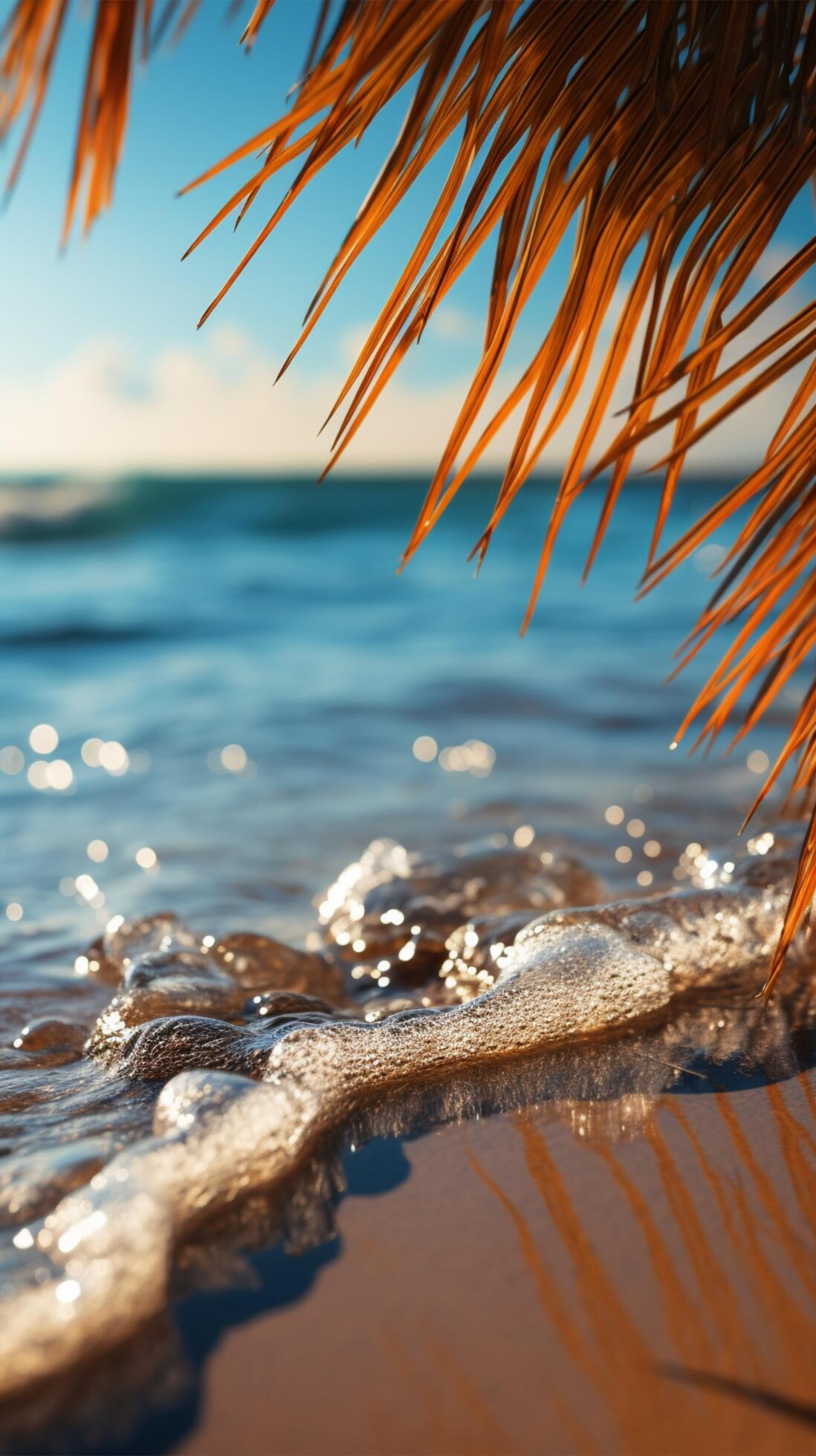 Iphone x sale beach wallpaper