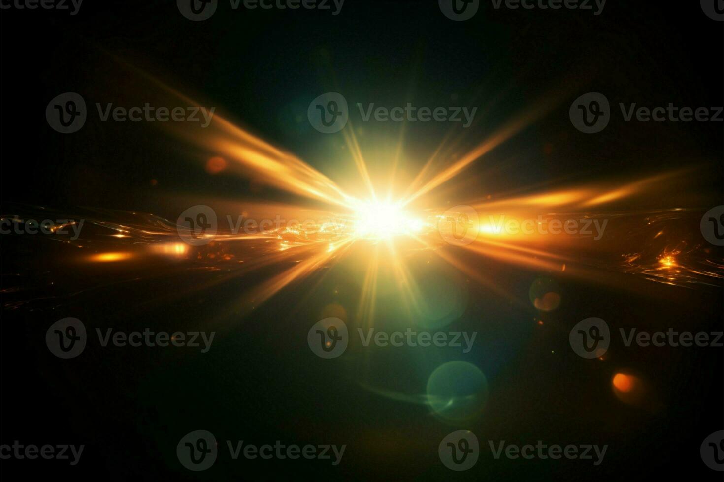 Lights metamorphosis abstract lighting flare transcends in luminous beauty AI Generated photo