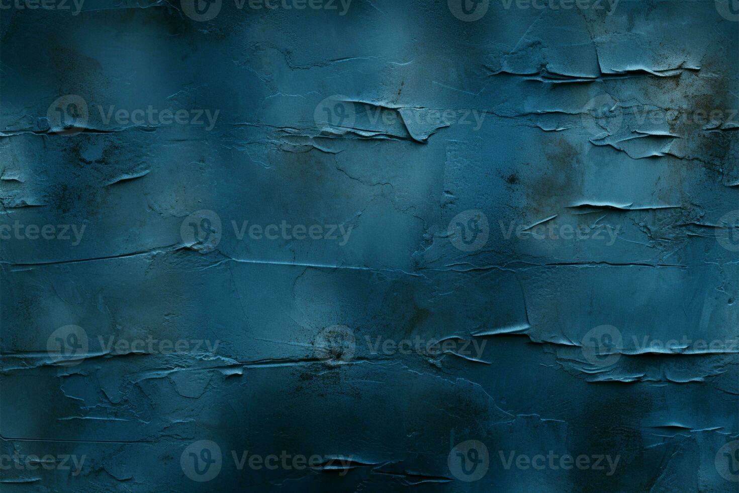 Plaster wall texture in denim blue with delicate, subtle traces AI Generated photo