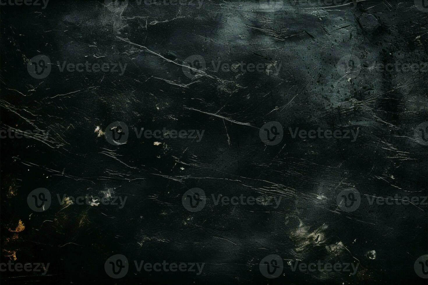 Vintage film inspired Scratched black grunge background with space for text AI Generated photo