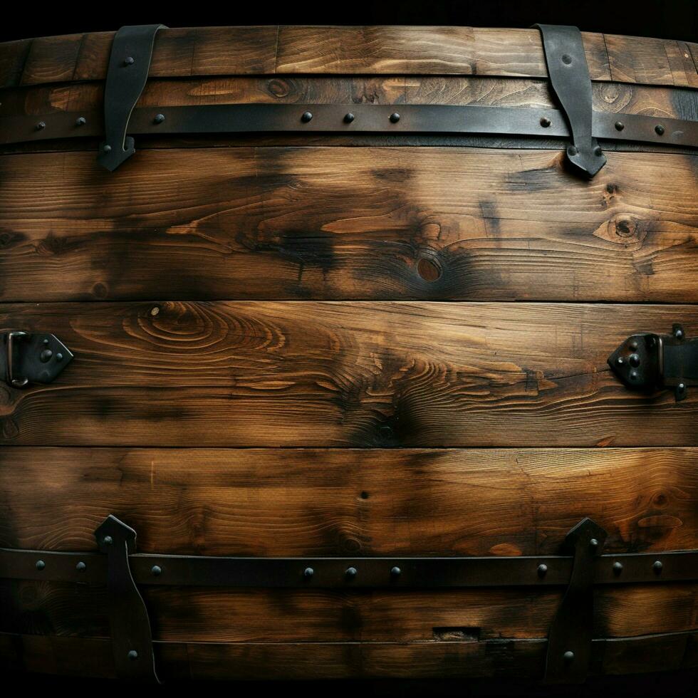 detallado cerca arriba textura de de madera barril Proporcionar rústico estético para social medios de comunicación enviar Talla ai generado foto