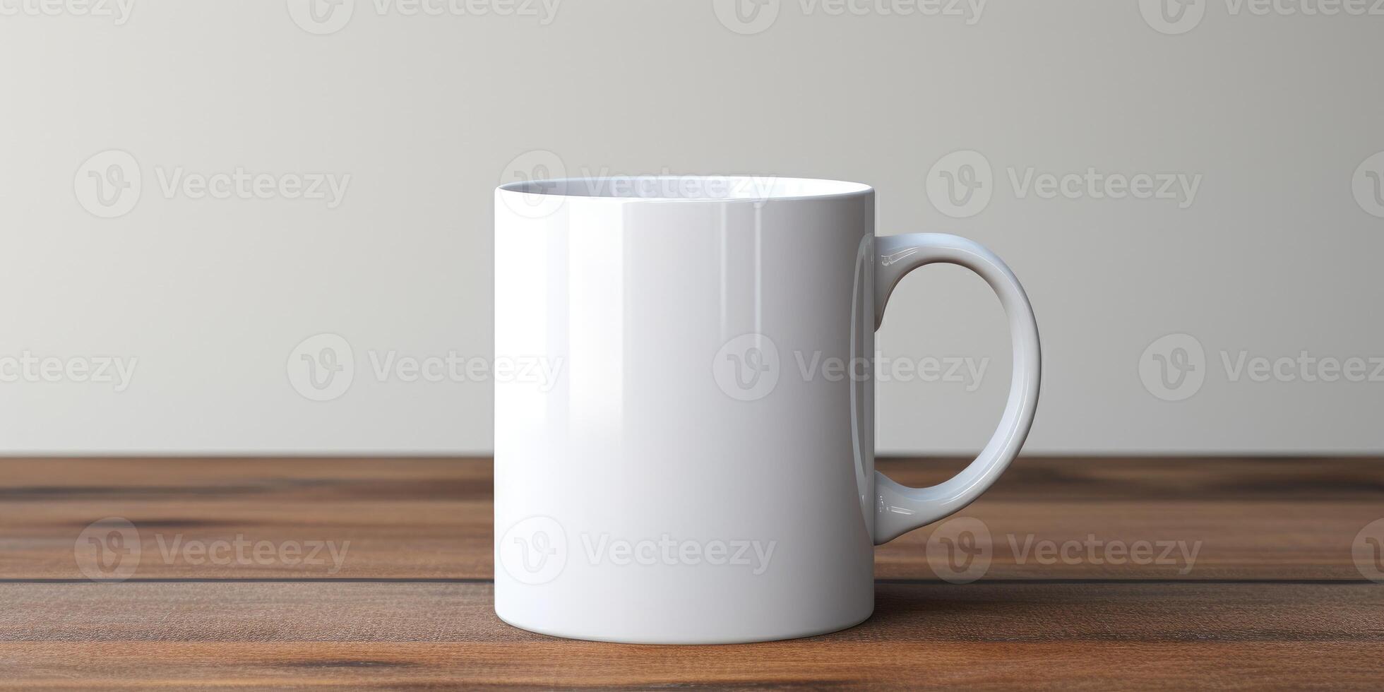 Cup mockup. Place for text or logo. Generative AI photo