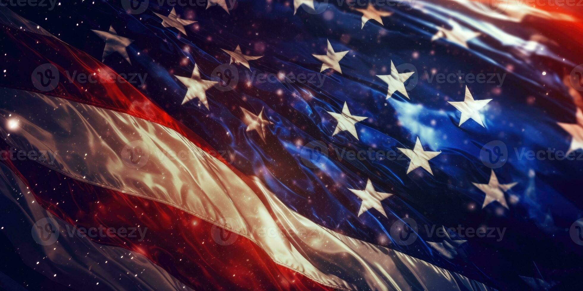 July 4th is Independence Day of the United States of America. Banner