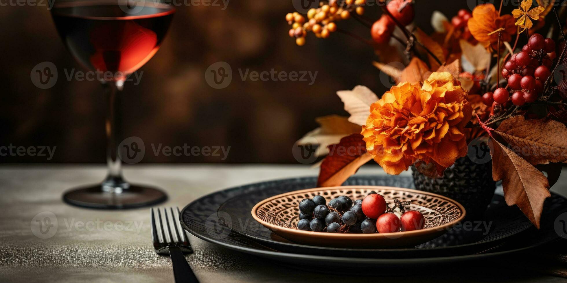 Fall serving dishes top