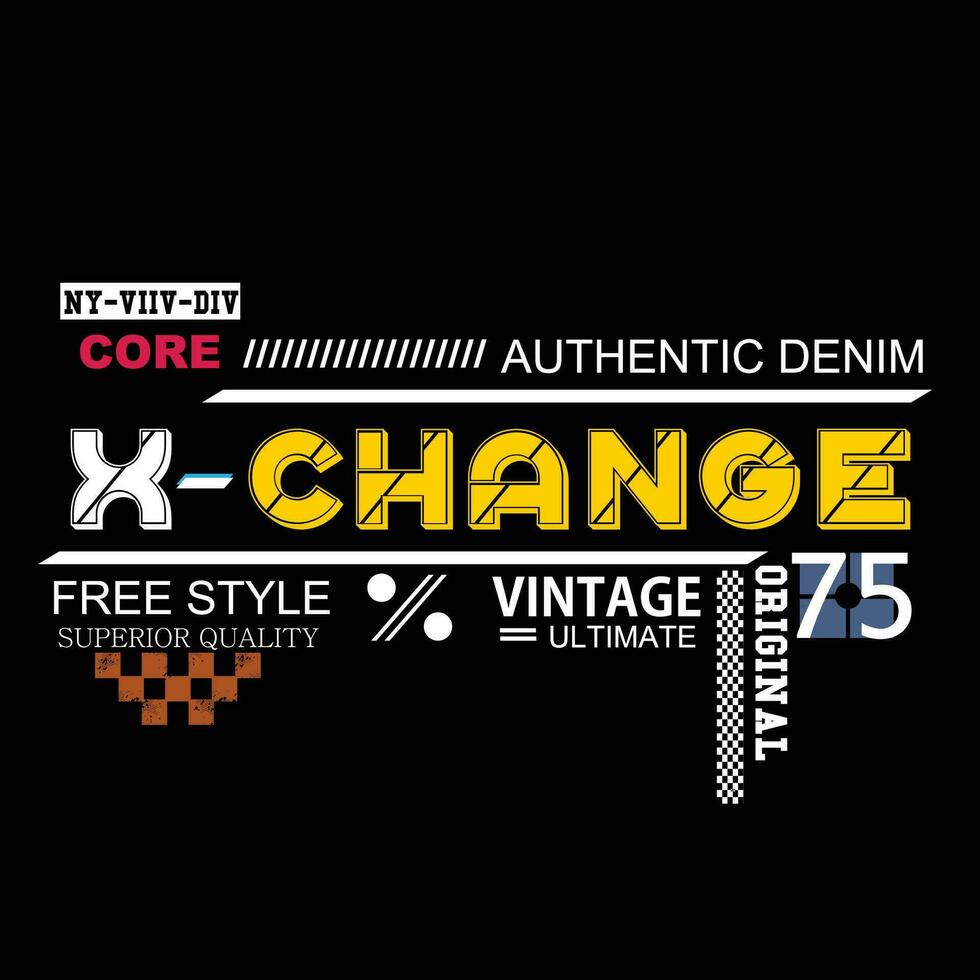 exchange ,slogan tee graphic for print typography stock vector illustration, t shirt, art, style