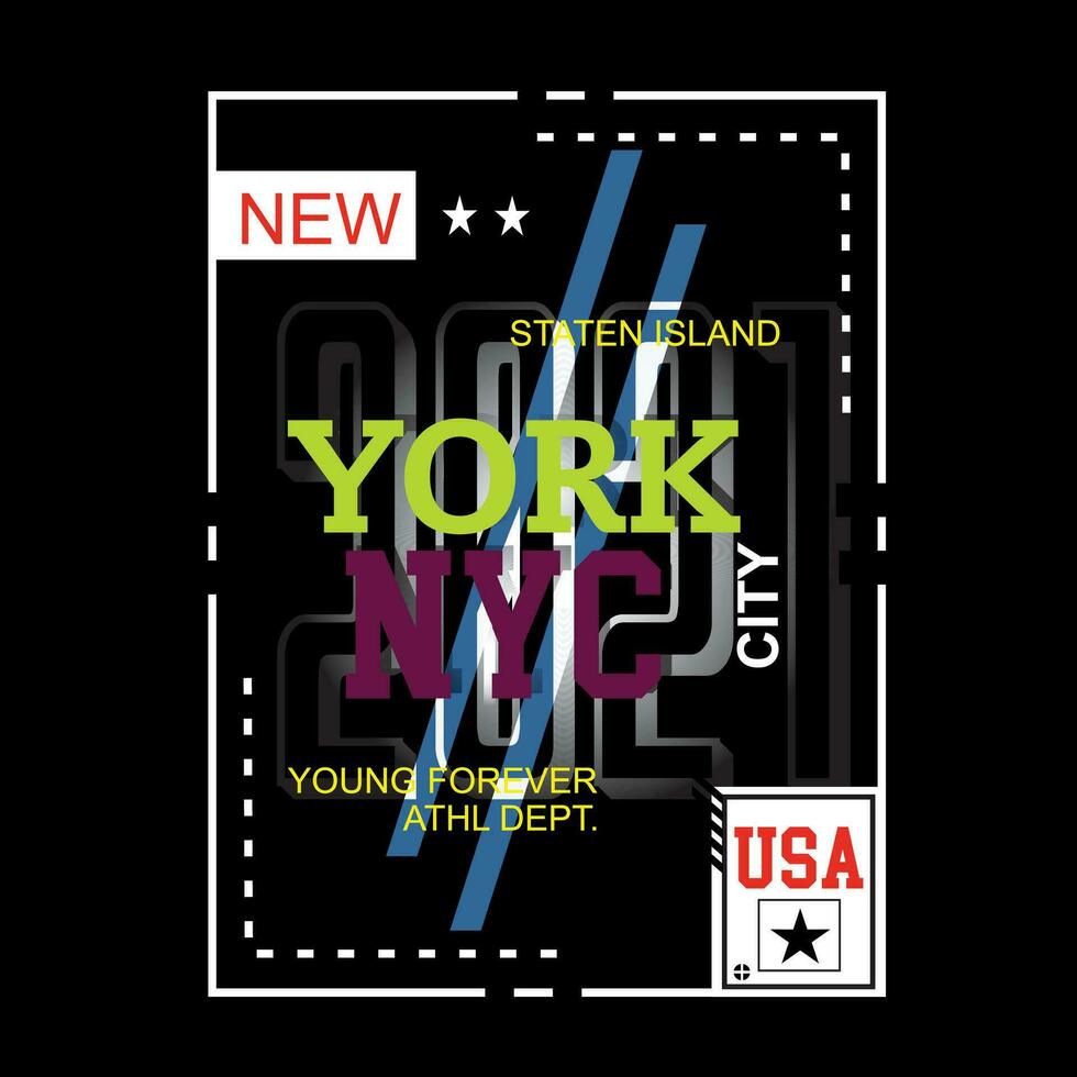 NYC, New York city,  tee graphic typography for print,illustration,t shirt,stock vector,arts vector