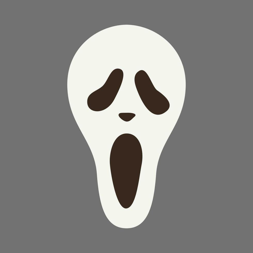 Ghost icon isolated on white background. Vector illustration