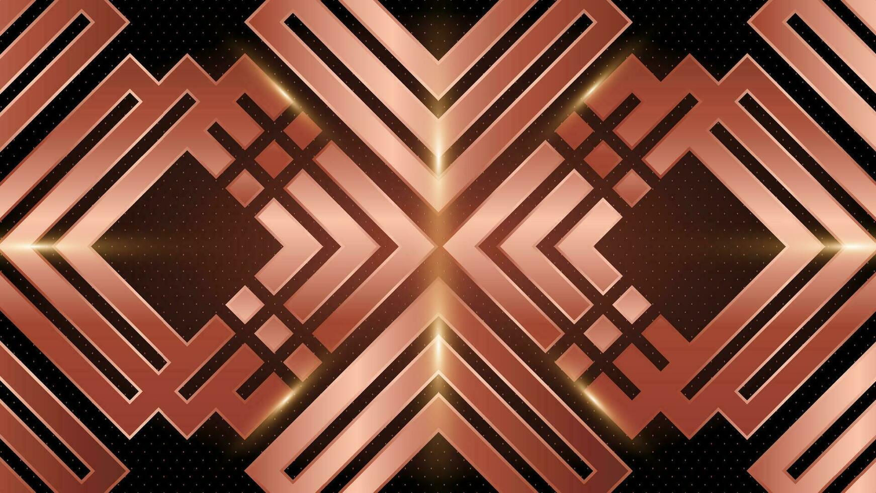 black gold geometric abstract background design vector