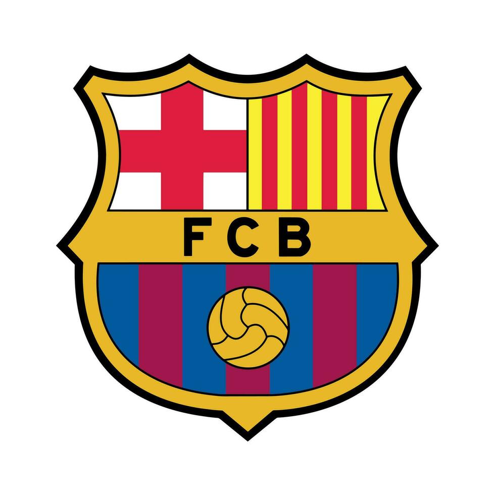 Barcelona logo, fútbol, fútbol vector