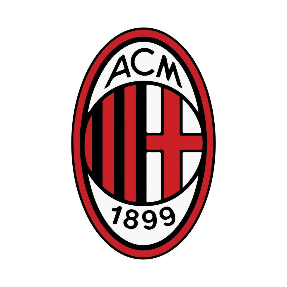 AC Milan logo, football, soccer vector