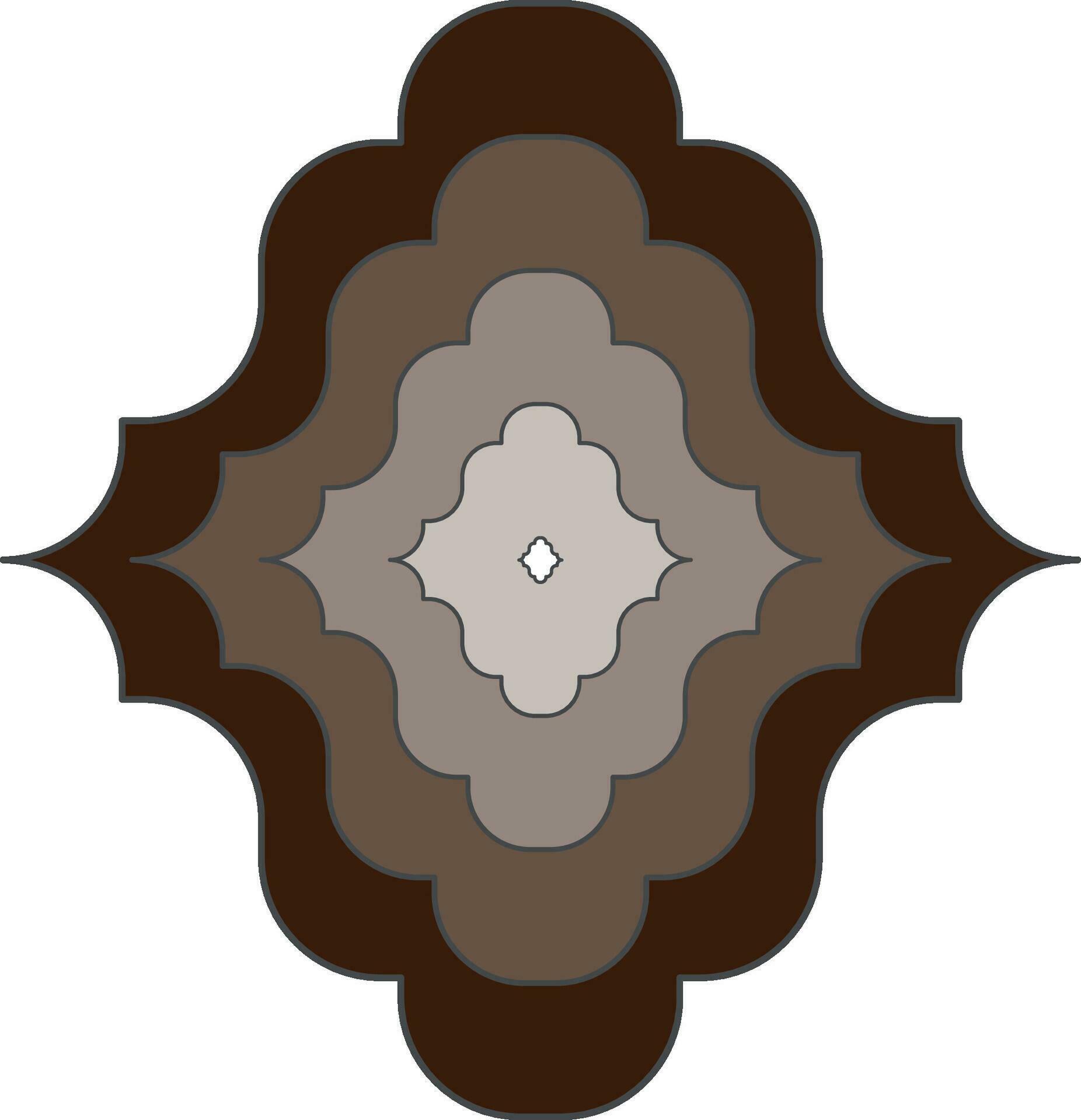 Flower motif, Abstract motif. Symbol of floral design. motif design simple graphic shape