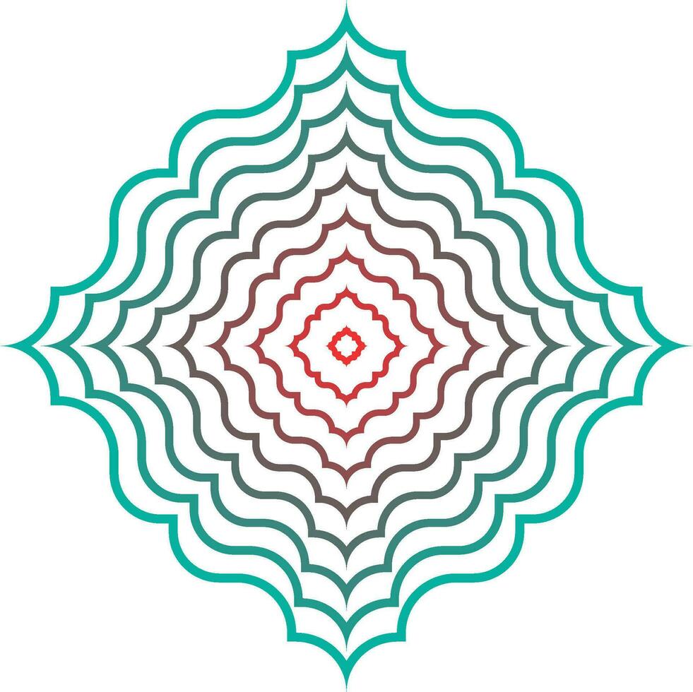 Flower motif, Abstract motif. Symbol of floral design. motif design simple graphic shape isolated on Vector. Motifs decor vector