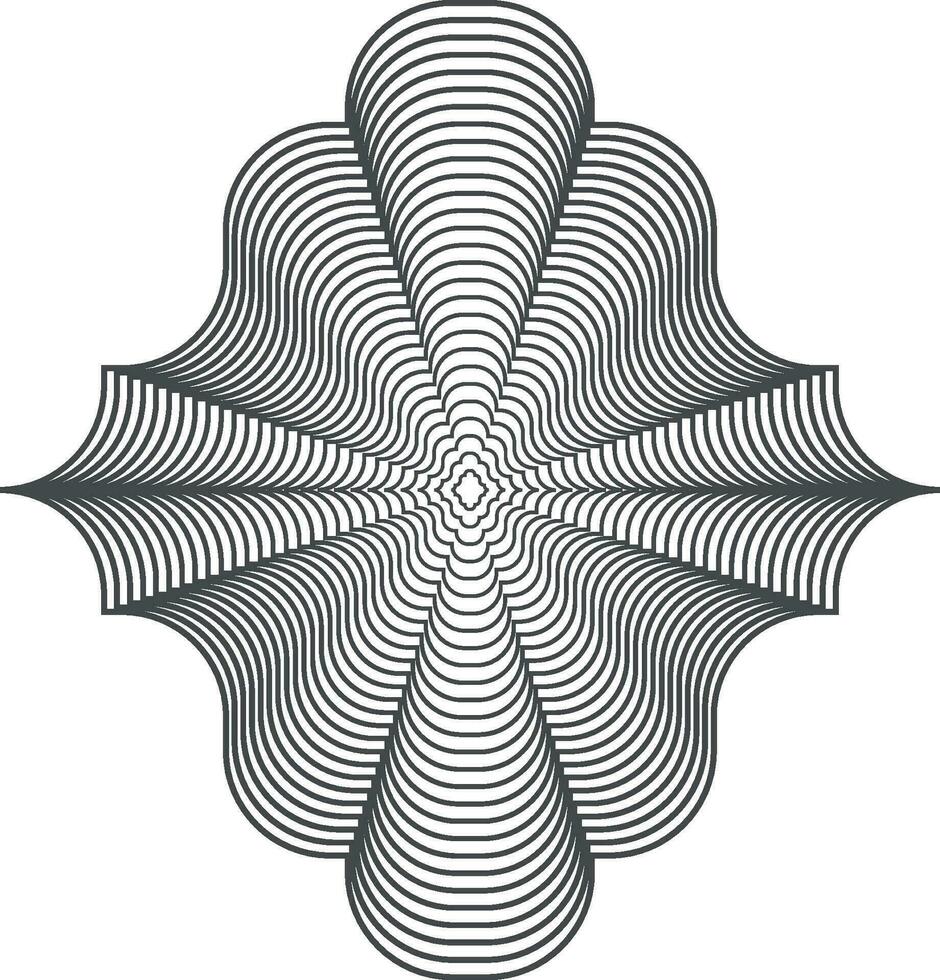 Flower motif, Abstract motif. Symbol of floral design. motif design simple graphic shape isolated on Vector. Motifs decor vector