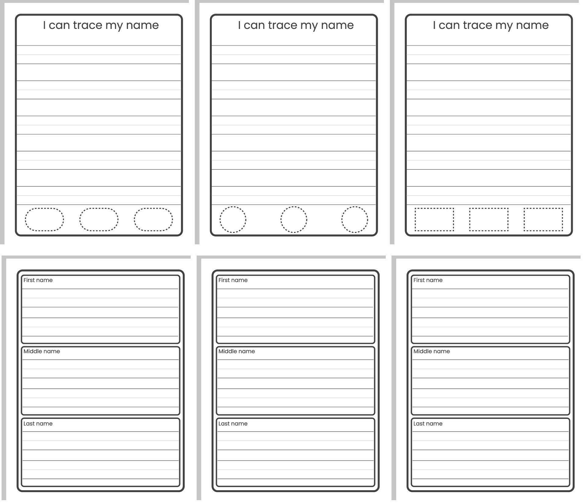 How To Make Name Tracing Sheets