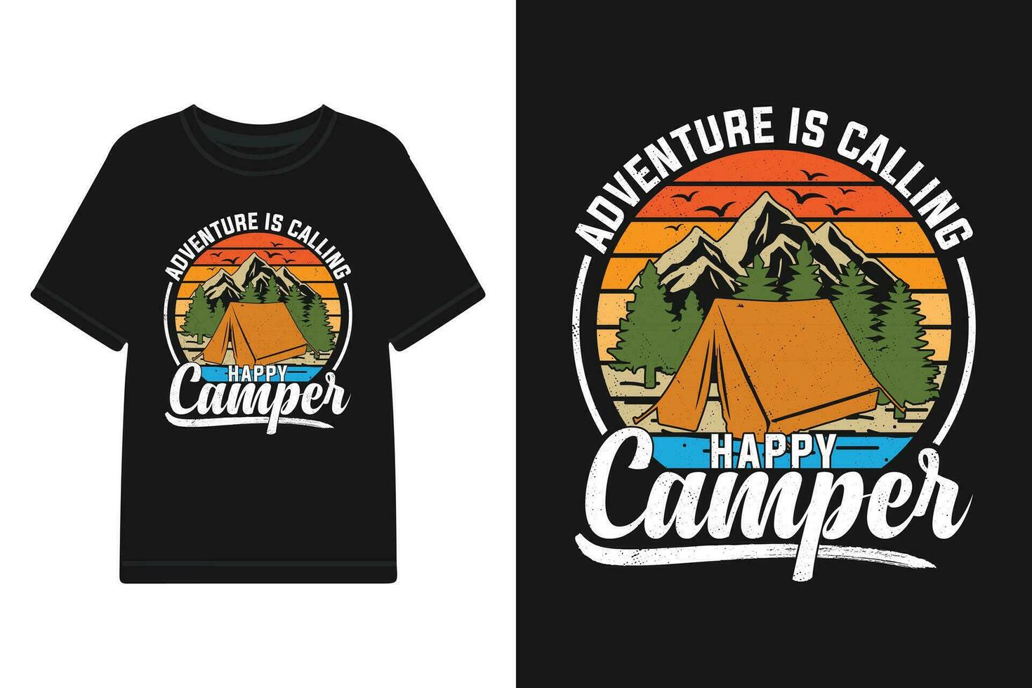 camper t camisa diseños, cámping camiseta diseño vector archivos, camper al aire libre aventuras motivacional tipografía diseño