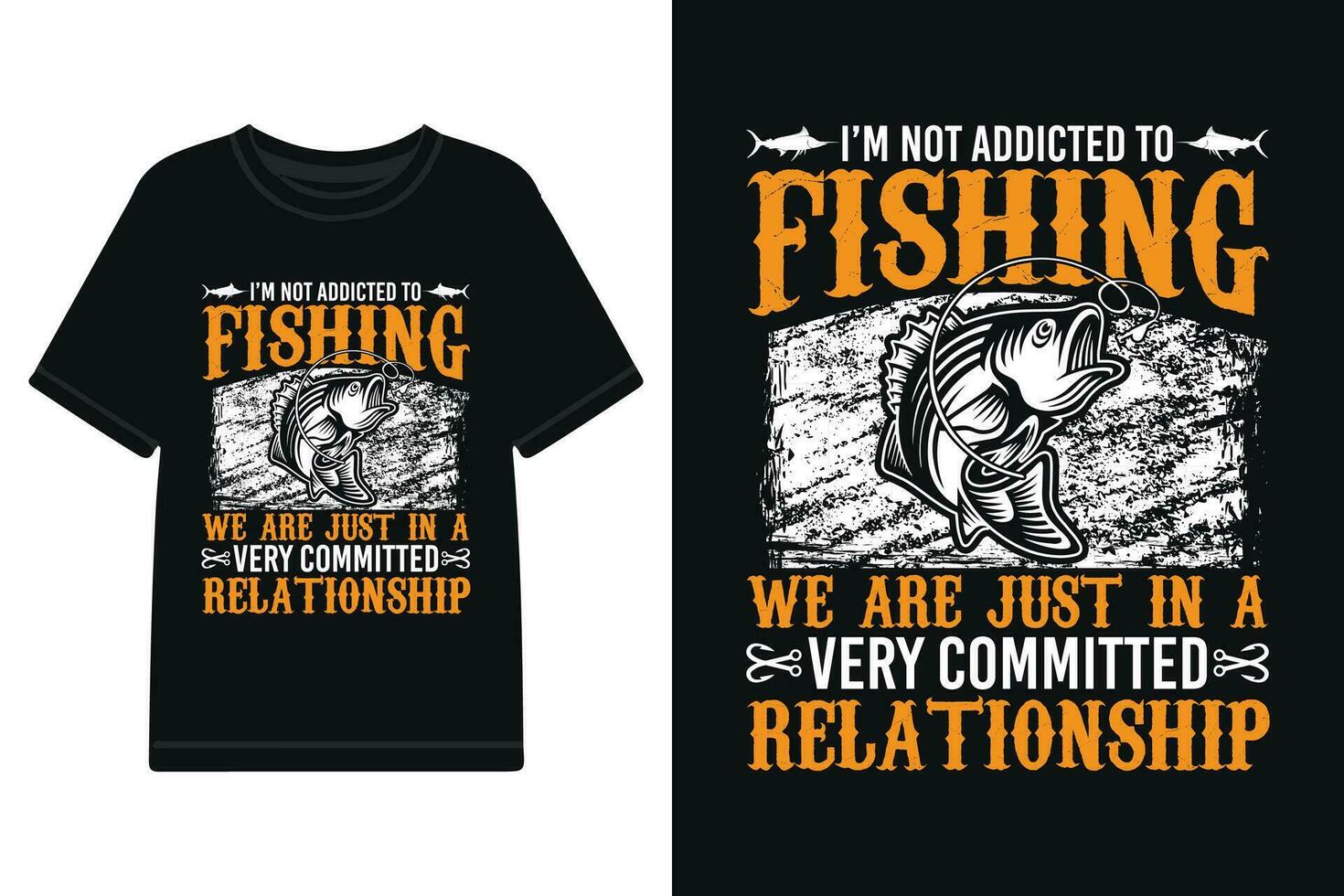 vector pescar camiseta diseño, tipografía t camisa diseño vector archivos