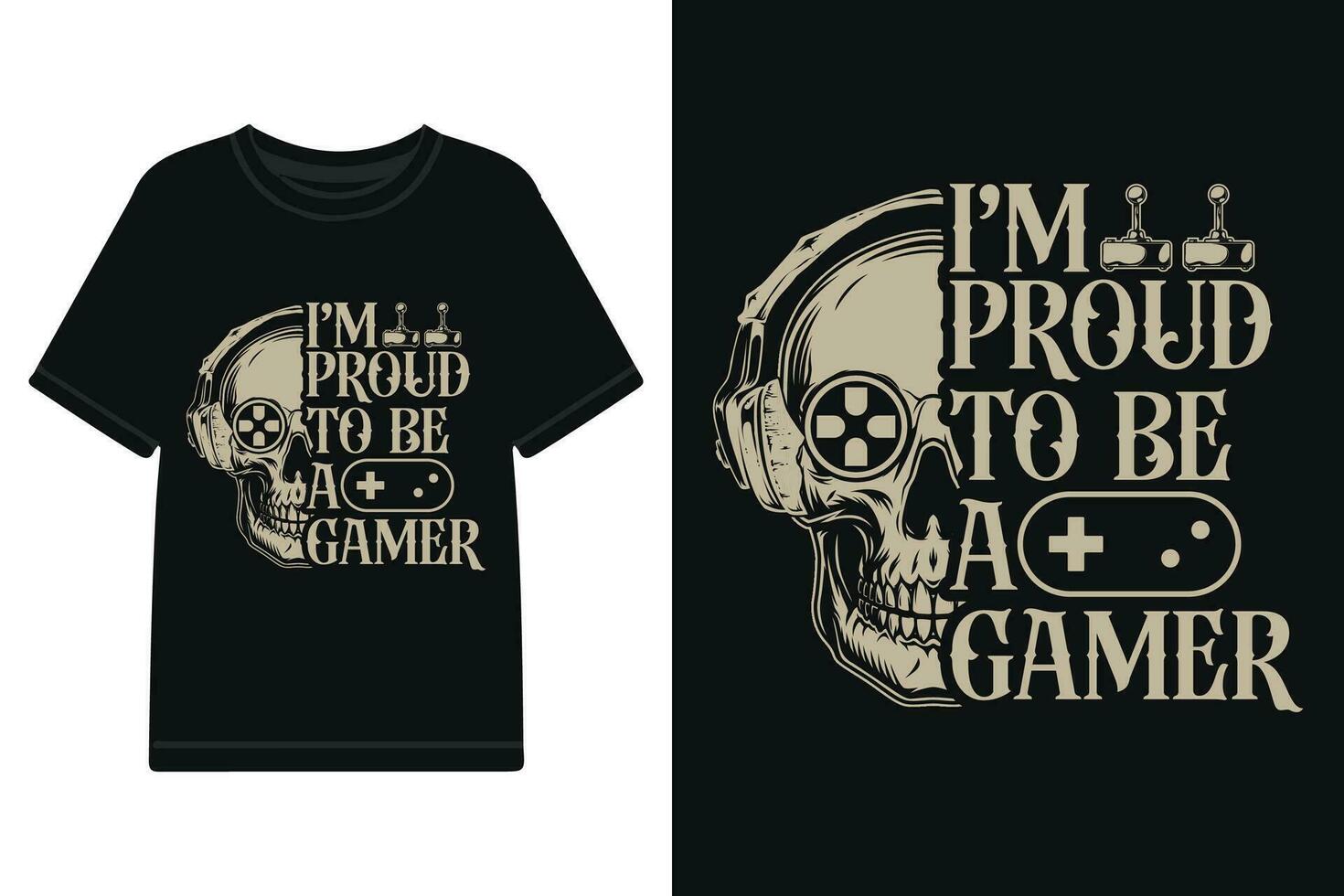 Gaming t shirt designs, Gaming t-shirt design vector files, Game motivational typography design