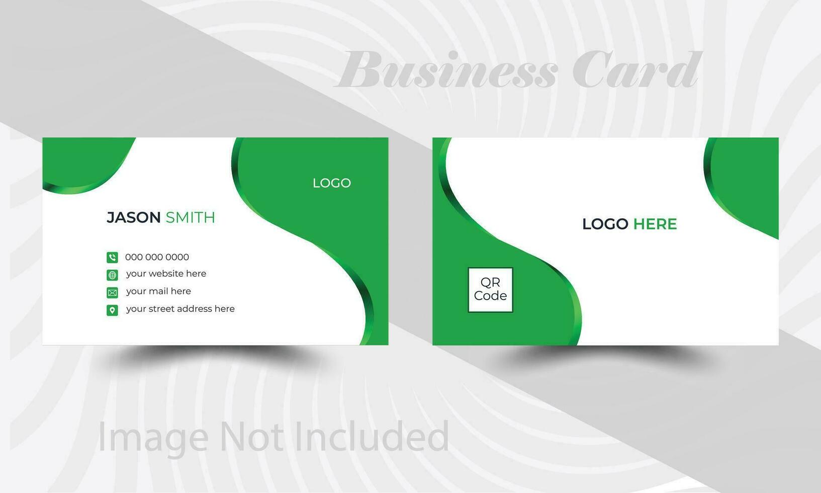 Double-sided creative business card template, Creative and modern business card template. vector