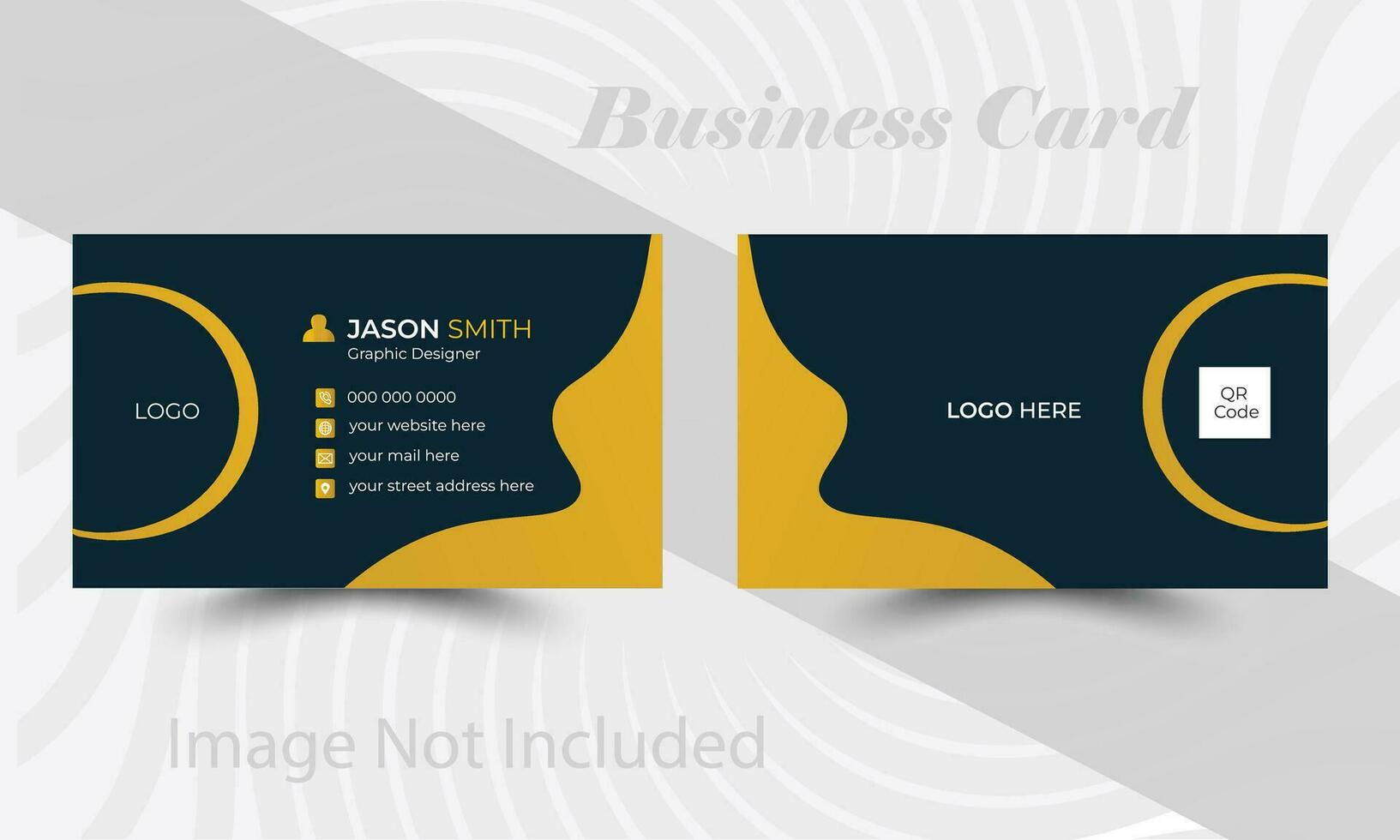 Double-sided creative business card template, Creative and modern business card template. vector