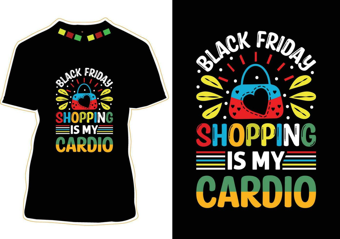 Happy Black Friday T-shirt Design vector