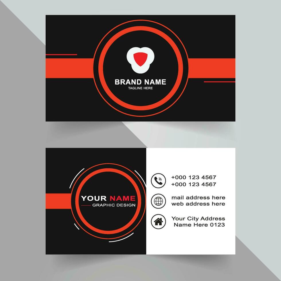 Creative and clean business card template vector