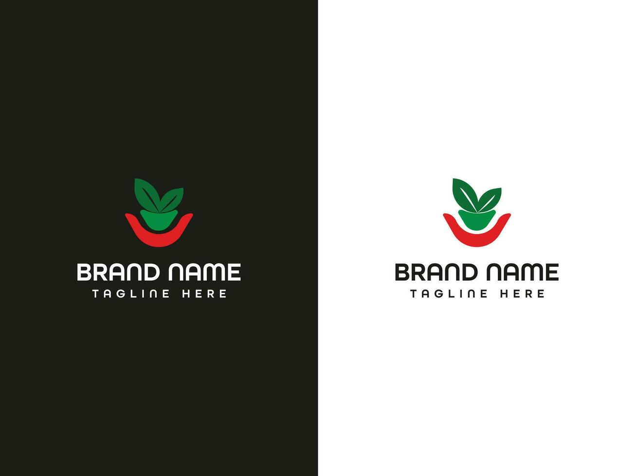 leaf letter logo design vector