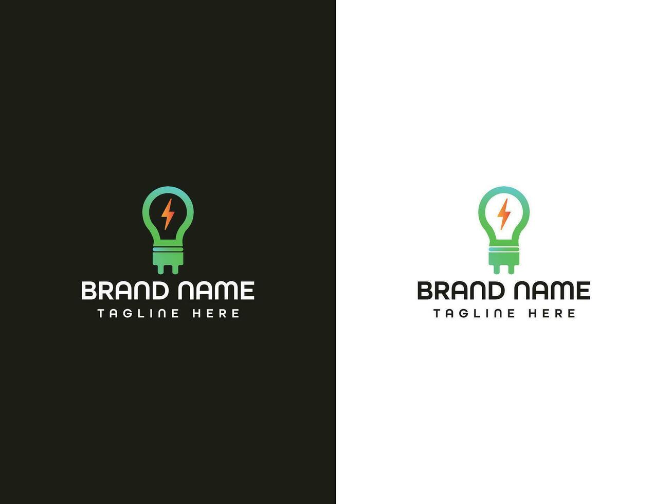 bolt modern letter logo design vector