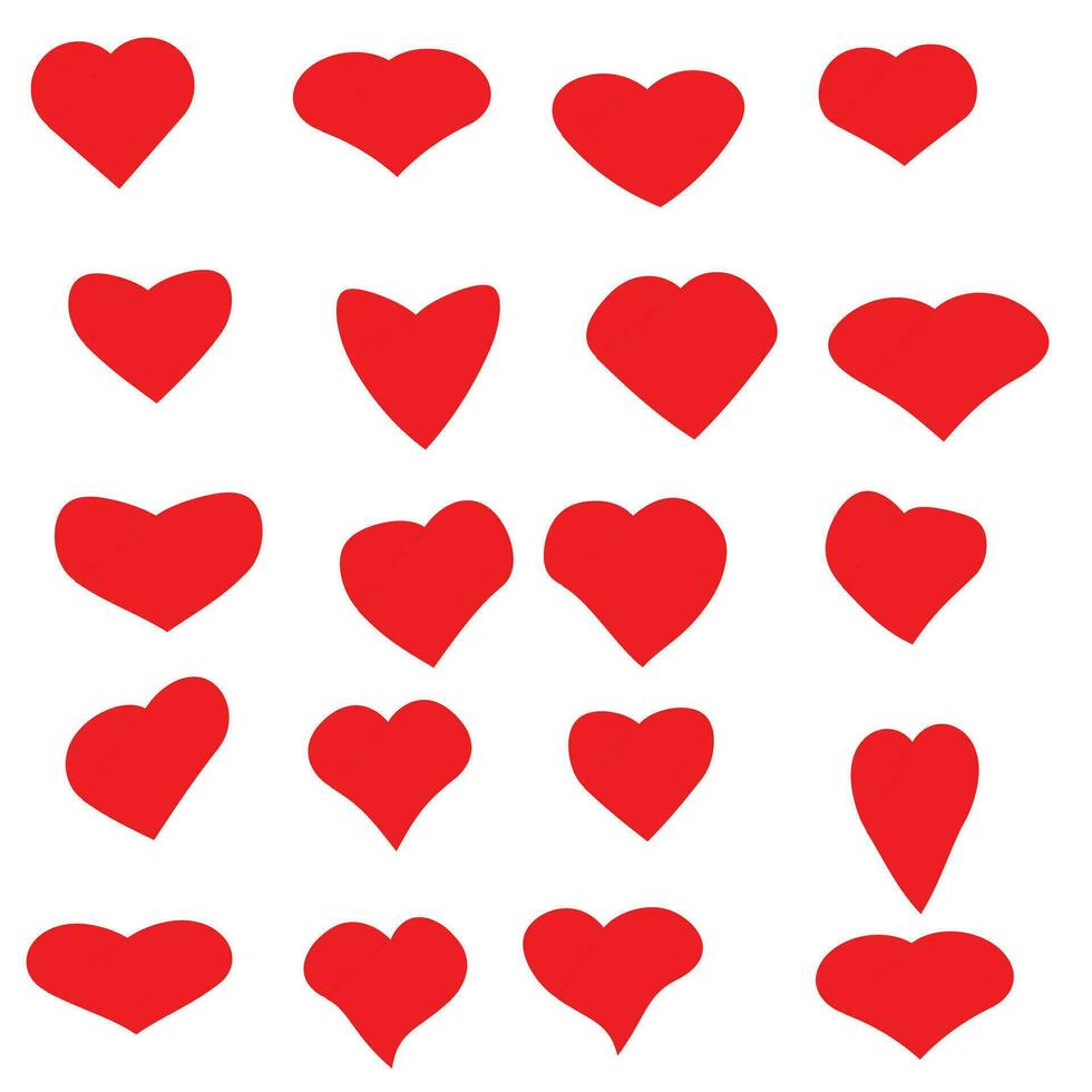 Heart Shape love heart icon vector