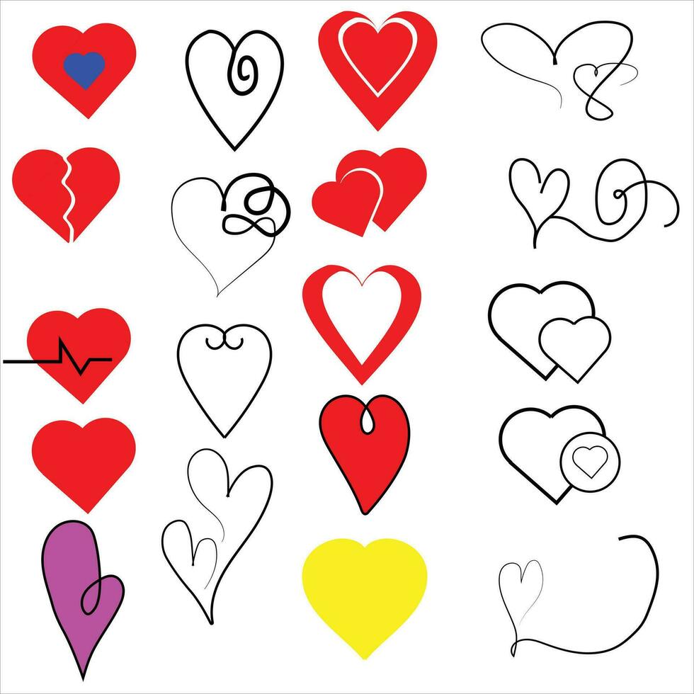 corazón icono amor vector